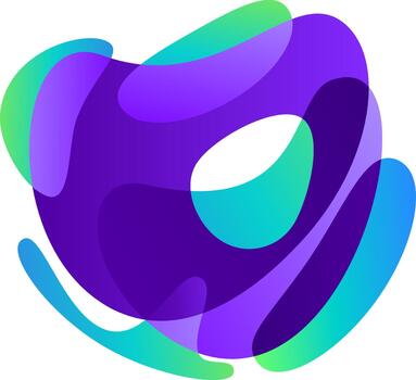 resumen formas creando mezcla vibrante degradado colores vector