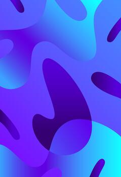 dinámica degradado púrpura y azul fluido resumen antecedentes vector