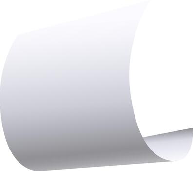 White paper curl creating copy space background vector