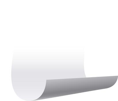 White paper curl with blank copy space vector