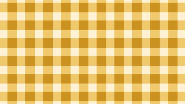 Hand drawn Yellow Check Fabric Style Pattern for Retro Layouts and Templates vector