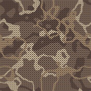 Camouflage halftone dotted pattern seamless background texture vector