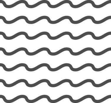 Wavy lines seamless pattern creating abstract background design vector