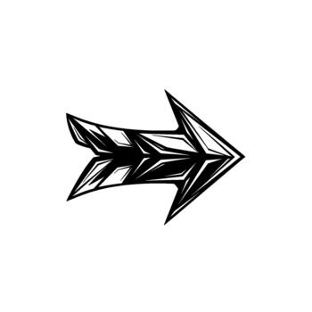 un agudo angular resumen flecha vector