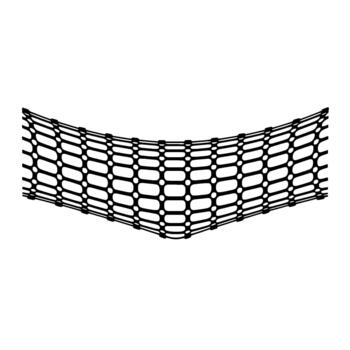 un rígido resumen representación de un curvo red estructura vector