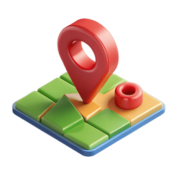 isometrisk Karta med röd plats stift för navigering och resa begrepp png