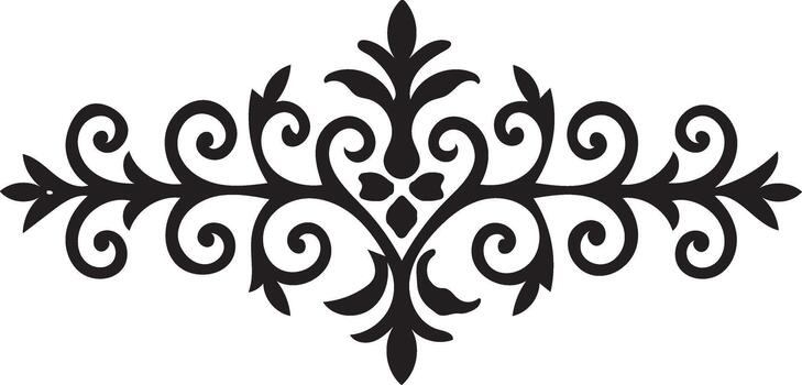 un negro y blanco diseño con un Desplazarse modelo vector