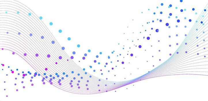 This design features an abstract background that shows a flowing pattern of lines and dots in various shades. The artwork appears dynamic and modern, suitable for digital projects vector