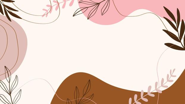 abstract creative background in minimal trendy style with copy space for text and modern art shapes vector