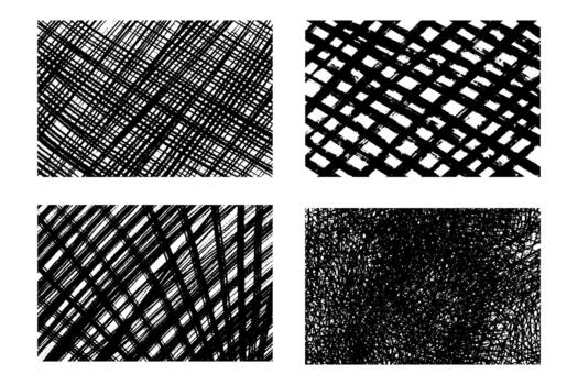 conjunto de sucio incompleto eclosión líneas angustia textura colección vector