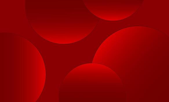 resumen rojo circulo antecedentes con sombra, dinámica moderno composición de apilado círculos vector