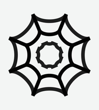 resumen curvo web me gusta geométrico estructura con en capas radial simetría y negrita linea de trabajo vector