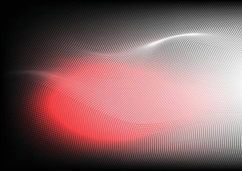 Abstract digital wave of particles. Futuristic point and dot wave. illustration. black, flowing, network vector