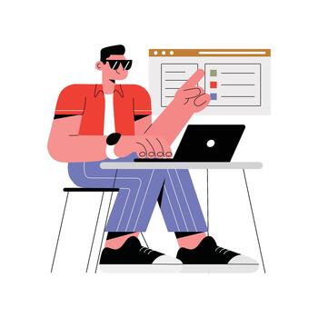 desplegable Seleccione plano ilustración eps 10 archivo vector