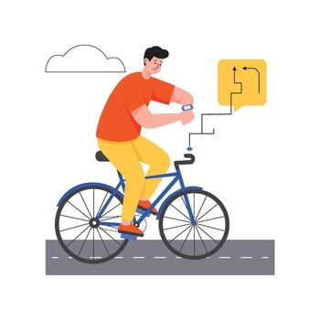 Smart Payment with QR Code Flat Illustration EPS 10 File vector