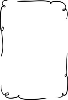 fronteras marcos mano dibujado rectangular vertical antecedentes para invitaciones, boda, vector