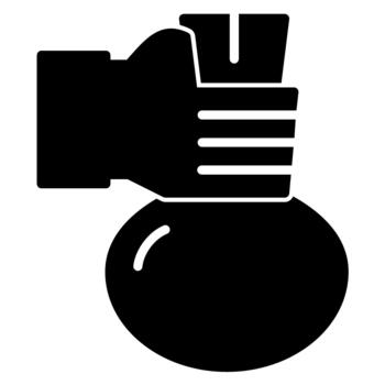 camera flash bulb icon vector