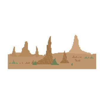 desert background pixel vector