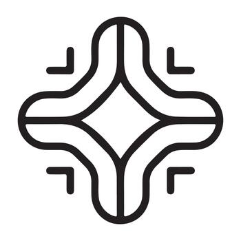 moderno borde informática tecnología red datos Procesando icono aislado en blanco antecedentes vector