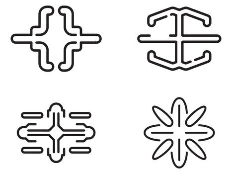 Modern edge computing data processing icon illustrating decentralized network architecture isolated on white background vector