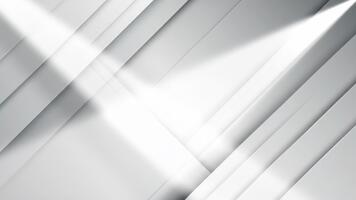 Abstract geometric background with overlapping light gray shapes and shadows. video