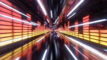 zoomning genom en vibrerande ljus tunnel med en retro musik utjämnare atmosfär för dynamisk visuell effekter och trogen mönster, perfekt för kreativ projekt video