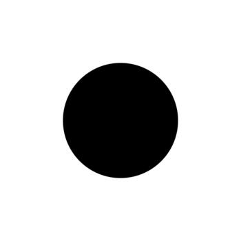 Minimalist Black Circle Shape Design Element for Graphic and Web Use vector