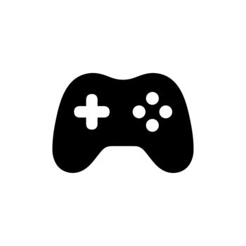 sencillo plano diseño gamepad palanca de mando controlador para juego de azar entretenimiento icono vector