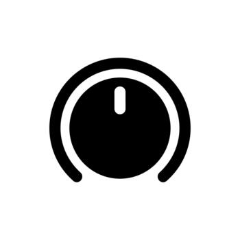 minimalista sólido mando controlar marcar con indicador línea icono símbolo vector