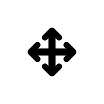 sencillo plano diseño moverse flechas dirección navegación firmar elemento icono vector