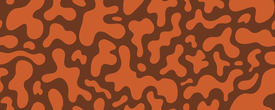 marrón suave orgánico gota forma sin costura modelo vector