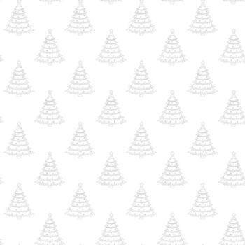 sin costura Navidad árbol modelo con Delgado línea Arte y estrella toppers cuadrícula diseño en ligero antecedentes. ideal para envase papel, festivo tarjetas, o minimalista estacional diseños vector