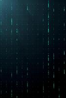 abstrakt Digital Matrix Kaskadierung Nieder im ein dunkel Cyberspace Umgebung symbolisieren Daten fließen und futuristisch Technologie mit ein cool modern ästhetisch video