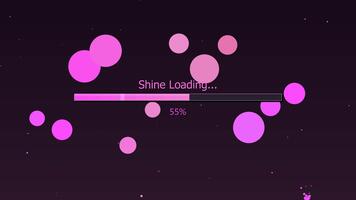 brillare Caricamento in corso Schermo con cerchi e progresso bar per ragnatela design e applicazione sviluppo video