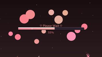 läser in animering med framsteg bar och färgrik cirklar i design element för webb projekt video