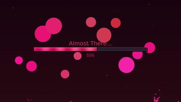 Progress indicator with bubbles in vibrant colors showing almost complete status at eighty percent video