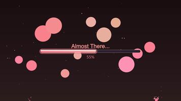 Creative loading animation displaying progress with circular shapes video