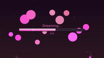 läser in skärm design element terar läser in framsteg bar och studsande cirklar i vibrerande färger video