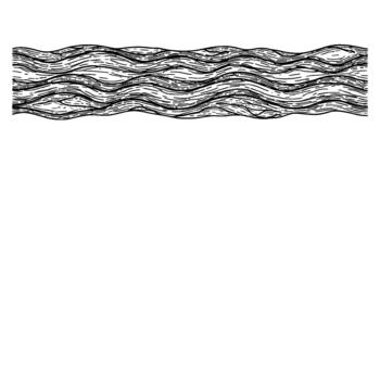 Intricate ink drawing of flowing wavy lines creating a textured pattern reminiscent of water currents or wood grain vector