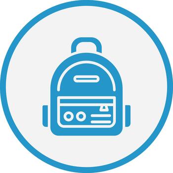 Backpack Interactive UI Design Symbol vector