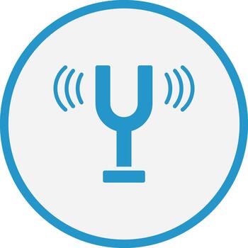 Sound Fork Interactive UI Design Symbol vector