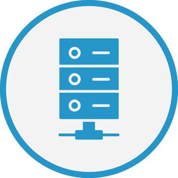 Server Minimal UI Element Icon vector
