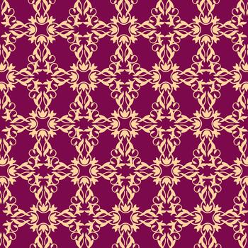 Simple blades of grass are joined together to form a fabric pattern. vector