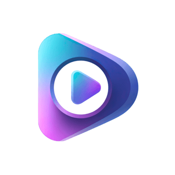 moderno pendenza giocare pulsante icona con vivace colori e arrotondato bordi isolato su trasparente sfondo png