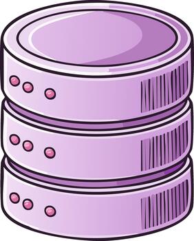 digital datos almacenamiento dibujos animados servidor apilar icono ilustración eso red conexión apoyo sistema dibujos animados concepto vector