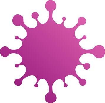 resumen púrpura degradado gota con salpicar efecto y redondeado bordes para gráfico diseño utilizar vector