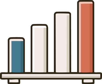 Graph showing increasing growth of data vector