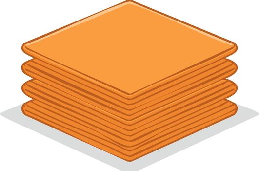 apilar de naranja diamante conformado losas ilustración isométrica ver edificio material muchos capas dibujos animados diseño elemento vector