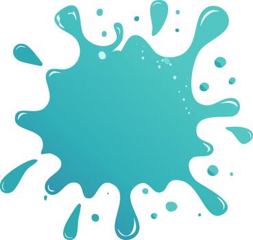 dinámica agua azul chapoteo resumen líquido gota artístico fluido movimiento vector