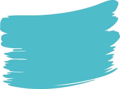 Azure Paint Stroke Isolated Decorative Element for Design Projects vector